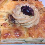 vegetable frittata with hoummos